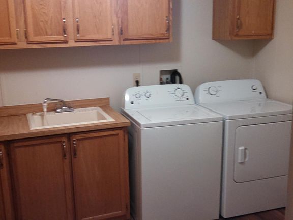 washroom by kitchen area