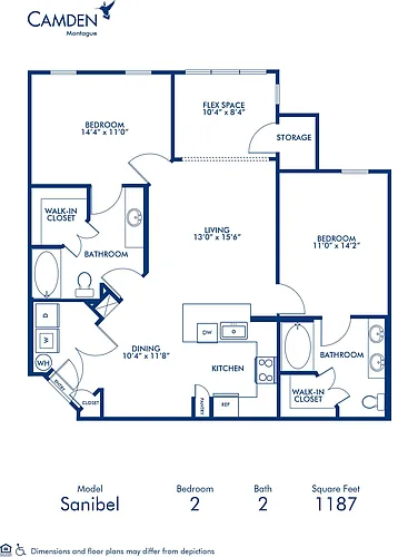Floor plan Sanibel