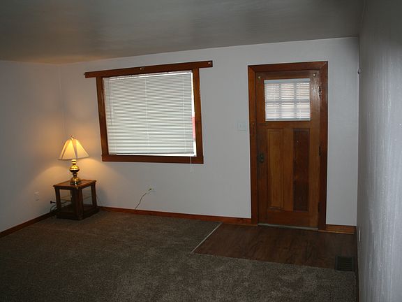 Living room has new carpet