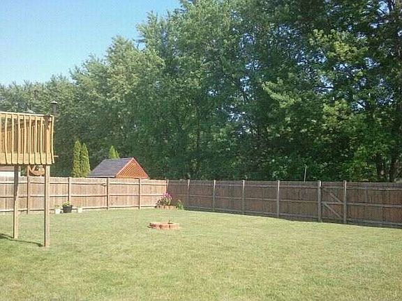 Fenced in Back Yard