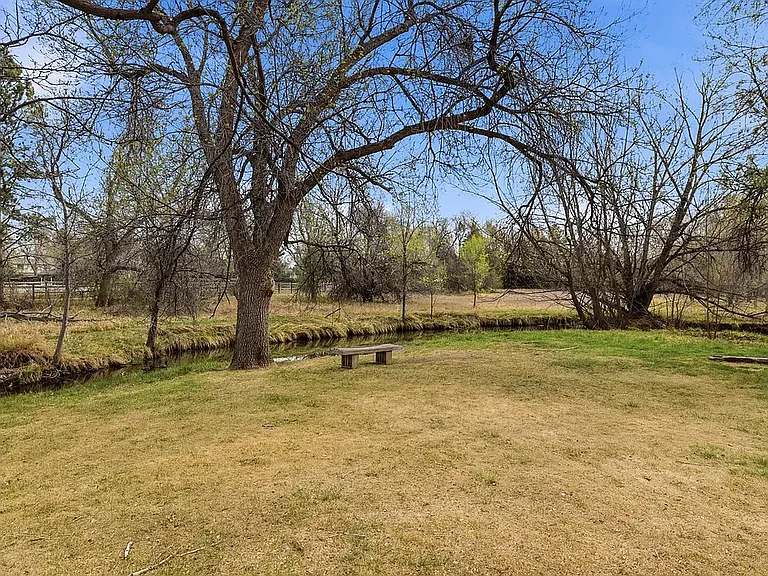 Green space in the back.