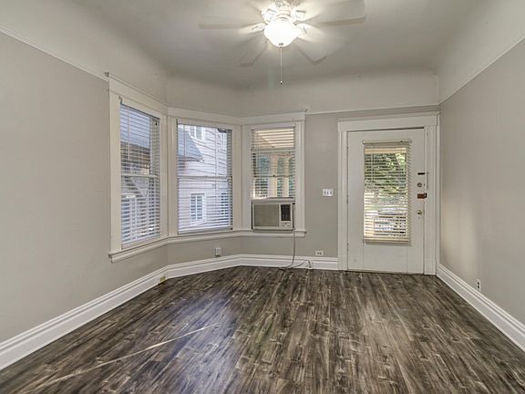 Spacious living room & entry
