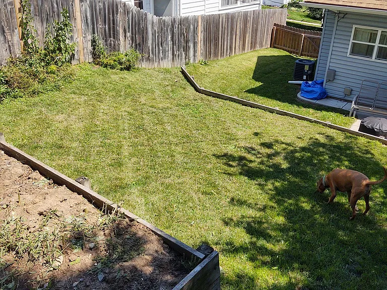 Garden Area and Backyard.