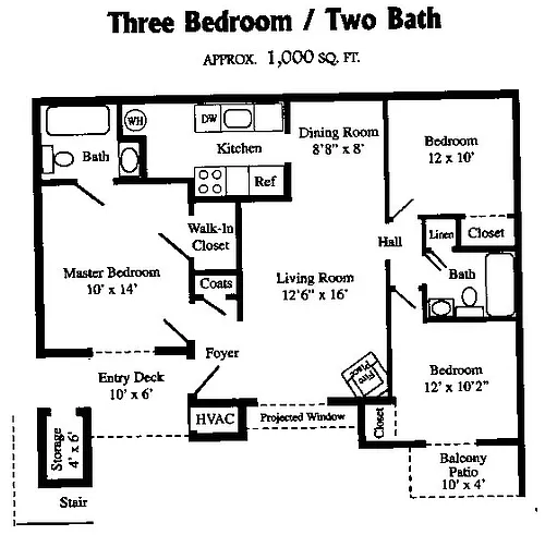 Floor plan 3x2 Blackfin