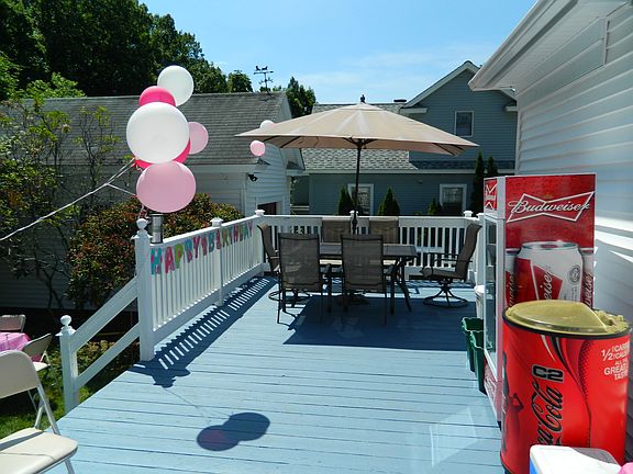 Large deck off living room