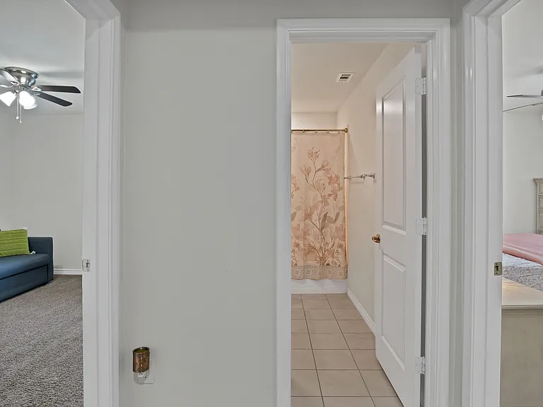 Hall entering the bath