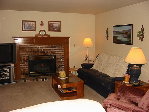 Family room provides an open floor space to the kitchen area.