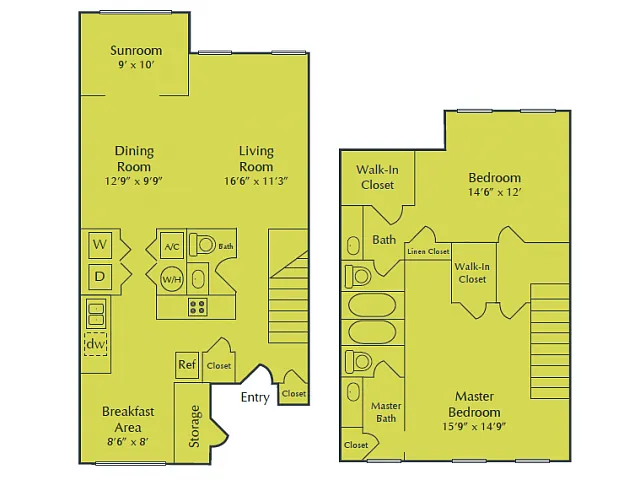 Floor plan 2X2C