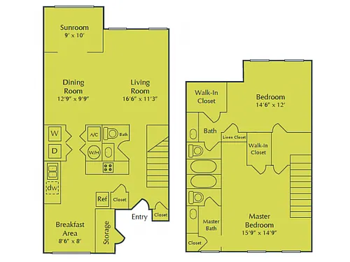 Floor plan 2X2C