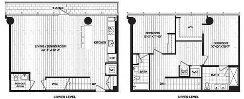 Floor plan 2 Bed - 2.5 Bath | B15 LARGEST APARTMENT IN BUILDI
