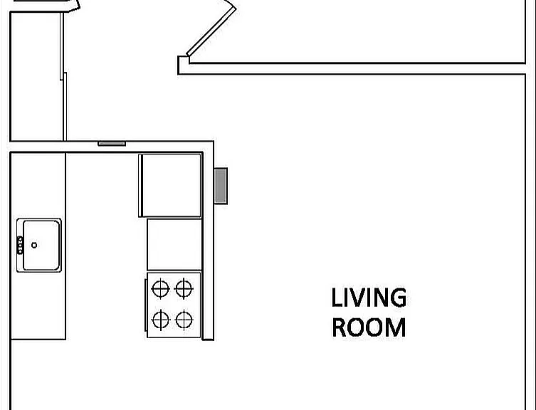 1x1 585 sq ft - B 1x1 585 sq ft - B