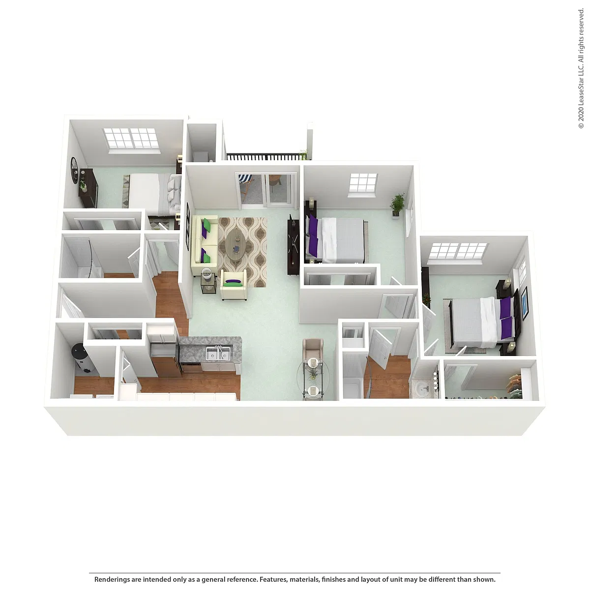 Floor plan 3 Bed MMI Standard