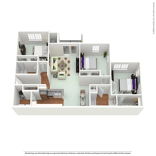 Floor plan 3 Bed MMI Standard