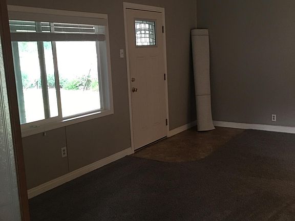 Front door, living room