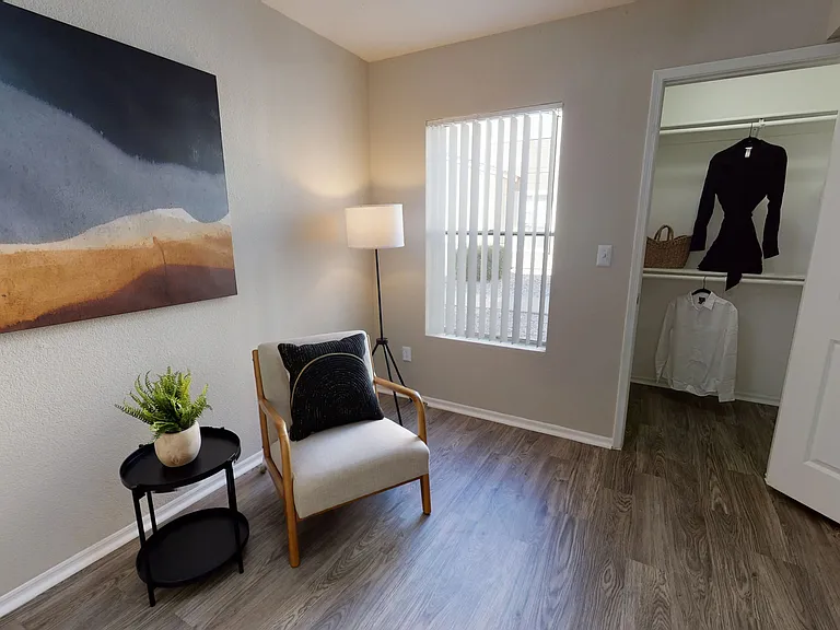 We reveal your favorite space to unwind - an oversized master bedroom with walk-in closet.