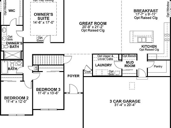 Tuscany Standard First Floor Plan