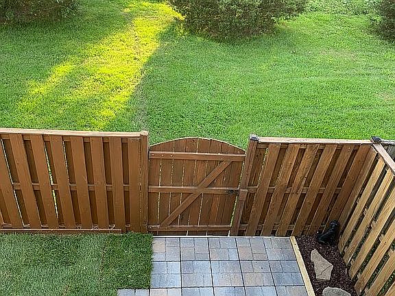 Extended backyard