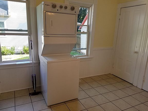 New Whirlpool laundry center located in kitchen!