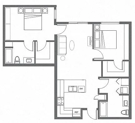 Floor plan 2X2c