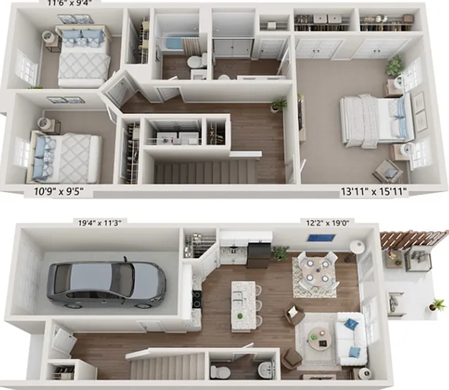 The Ascot Three Bedroom Townhome The Ascot Three Bedroom Townhome
