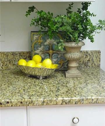 Close up of kitchen granite. 