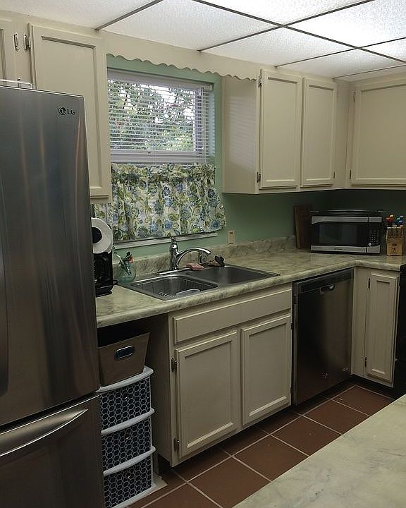 Kitchen with SS appliances