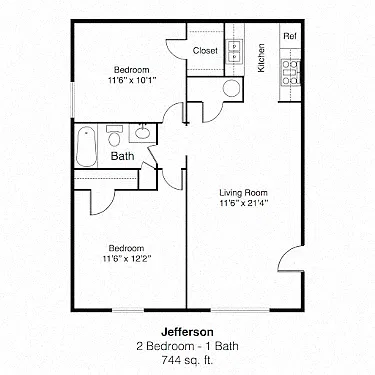Floor plan Jefferson