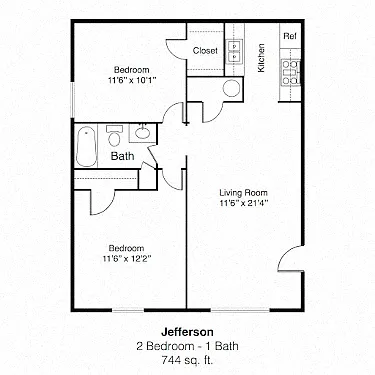 Floor plan Jefferson