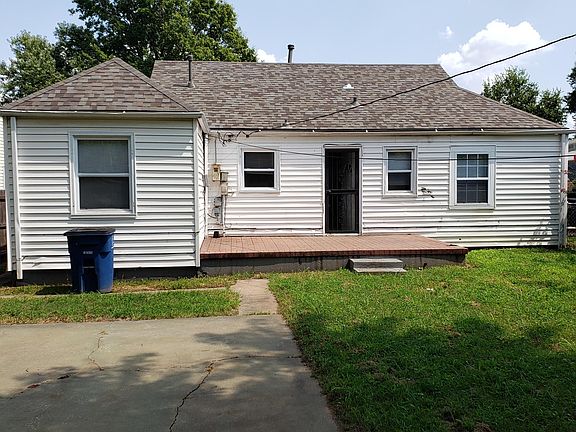 Backyard with big patio