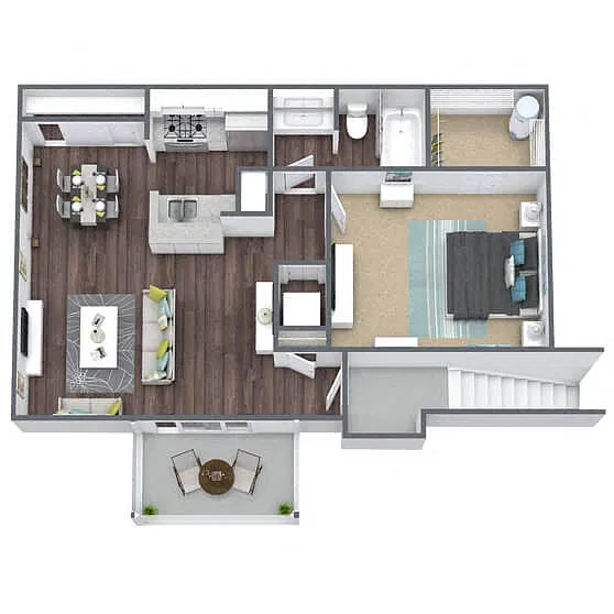 Floor plan 1 Bedroom
