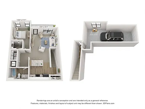 Floor plan Pearson - Attached Garage