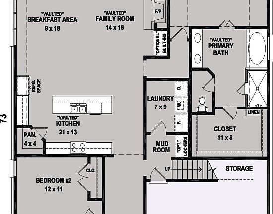 Parker II Floorplan First Floor