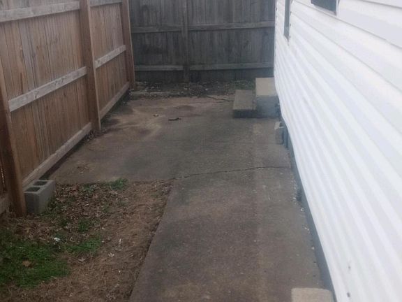 Entrance with Privacy Fence