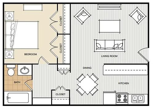 Floor plan Cypress Court A1