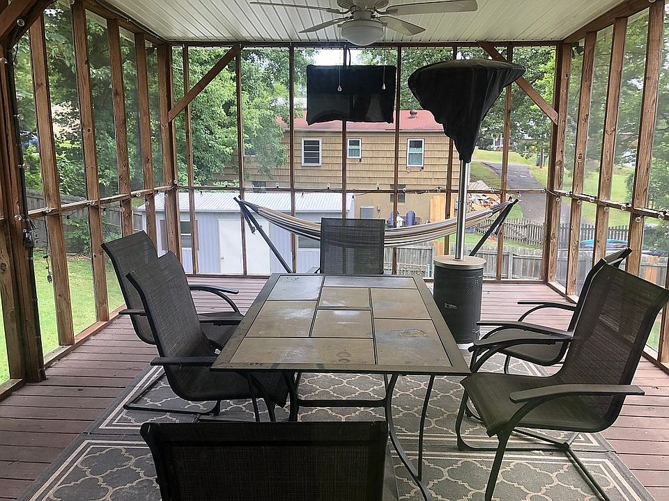 Finished back porch
