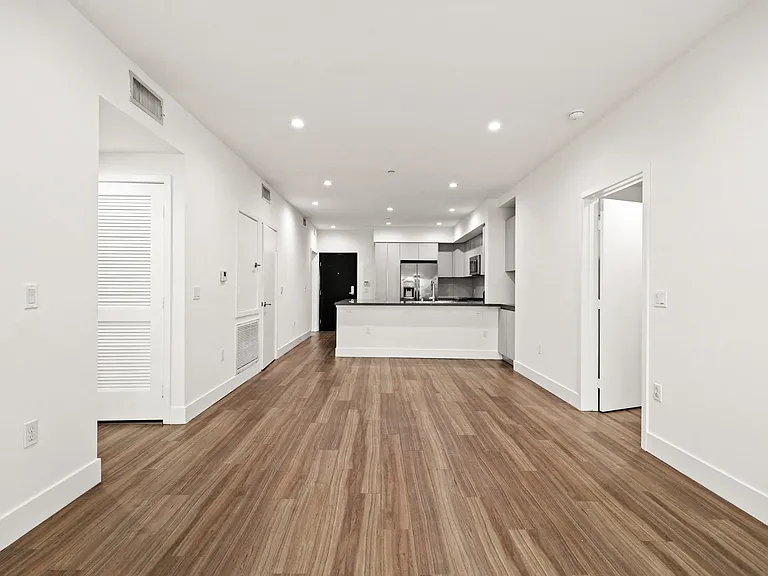 Open-Concept Kitchen, Dining, and Living Room Space