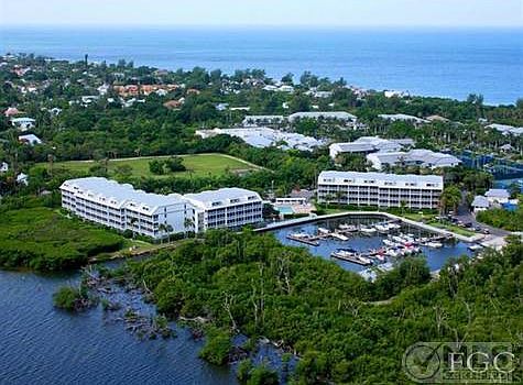 Aerial of Bayside Villas and Marina