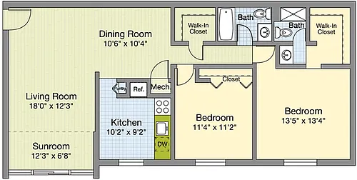 Floor plan Tigris - with Sunroom
