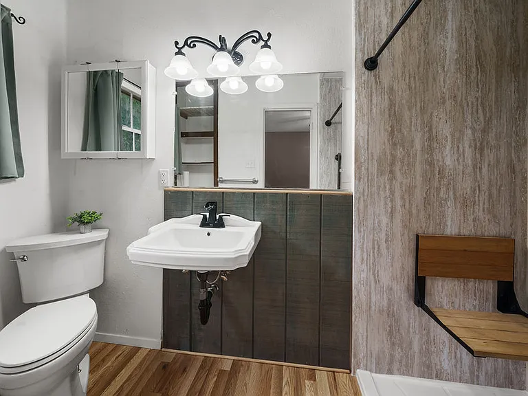 Master bathroom with full size luxury shower