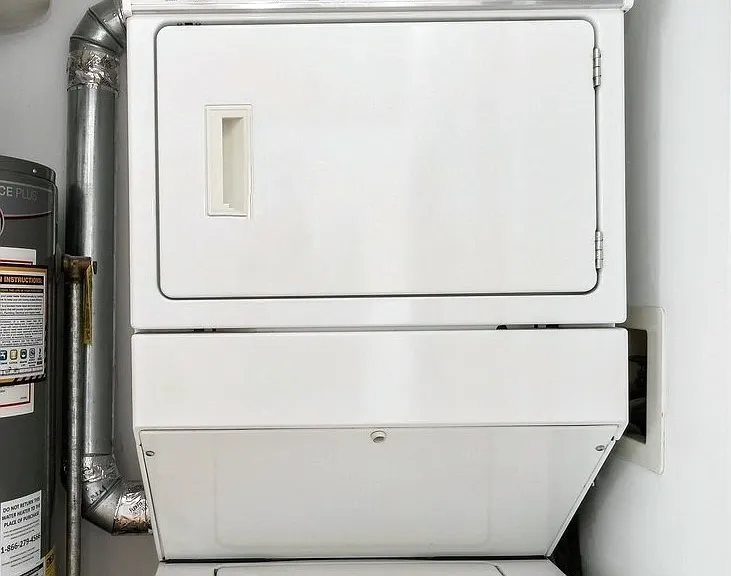 Full size washer & dryer units, water heater.