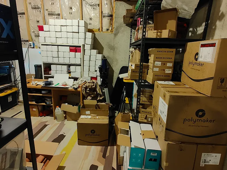 Bonus storage room - basement level.