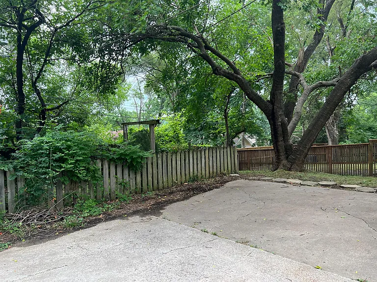 Off street parking/back yard.
