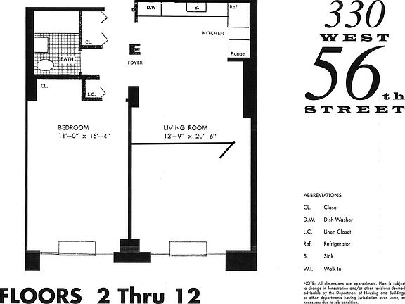 2nd image of 330 W 56th St APT 7E