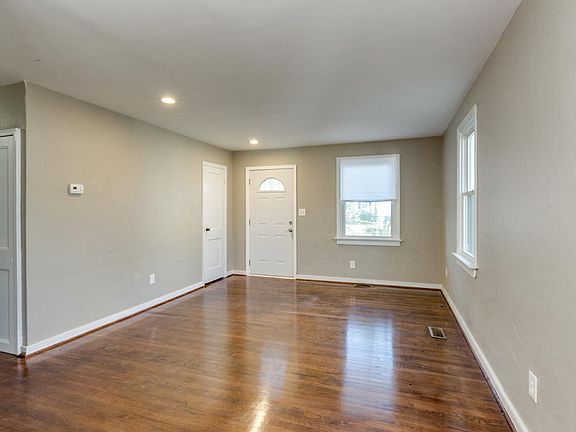 Beautiful living room with hardwood floors.