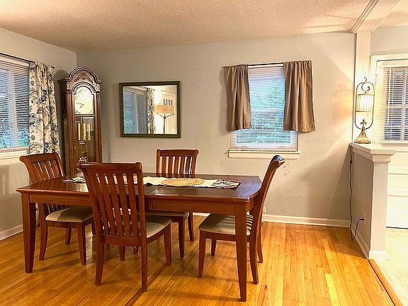Dining room opens to kitchen