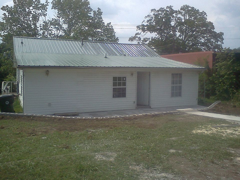 Rear view of house.
