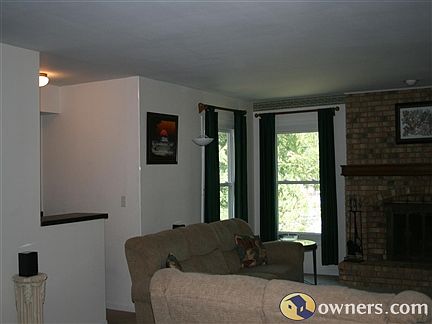 family room with wet bar