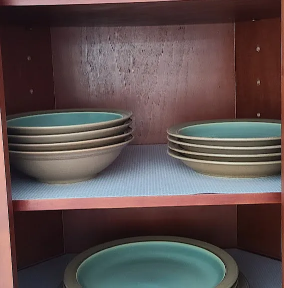 Kitchen dishware.