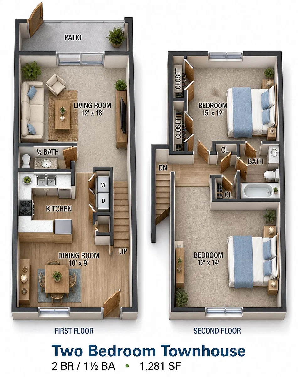 Floor plan Two Bedroom