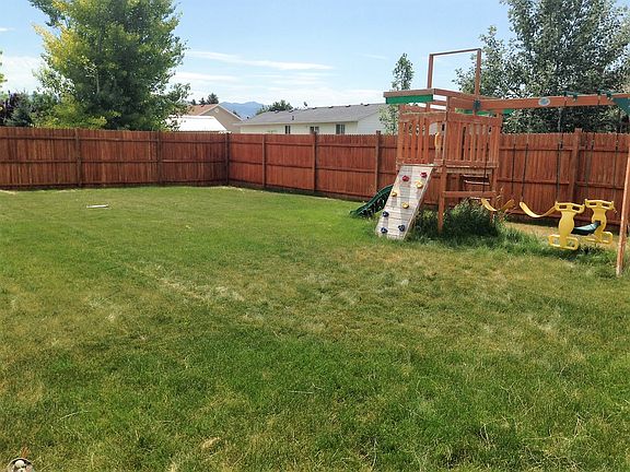 large fenced yard